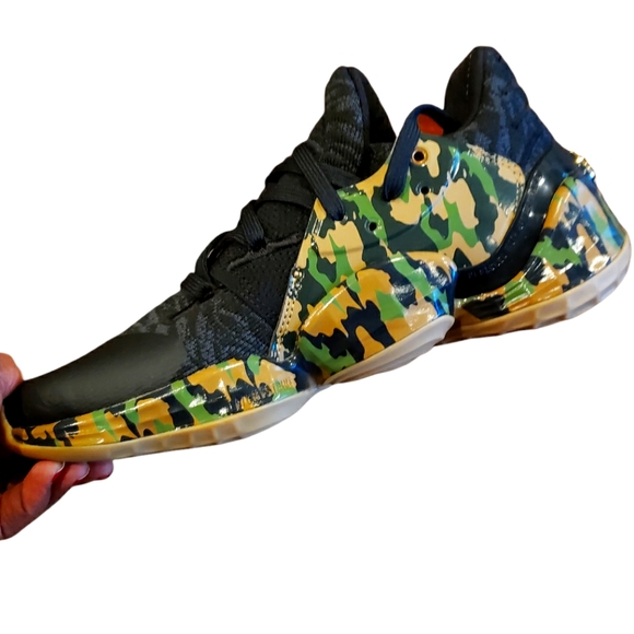 Adidas Harden Vol. 4 Basketball Shoes Black & Camo - Size 7 - Picture 4 of 11